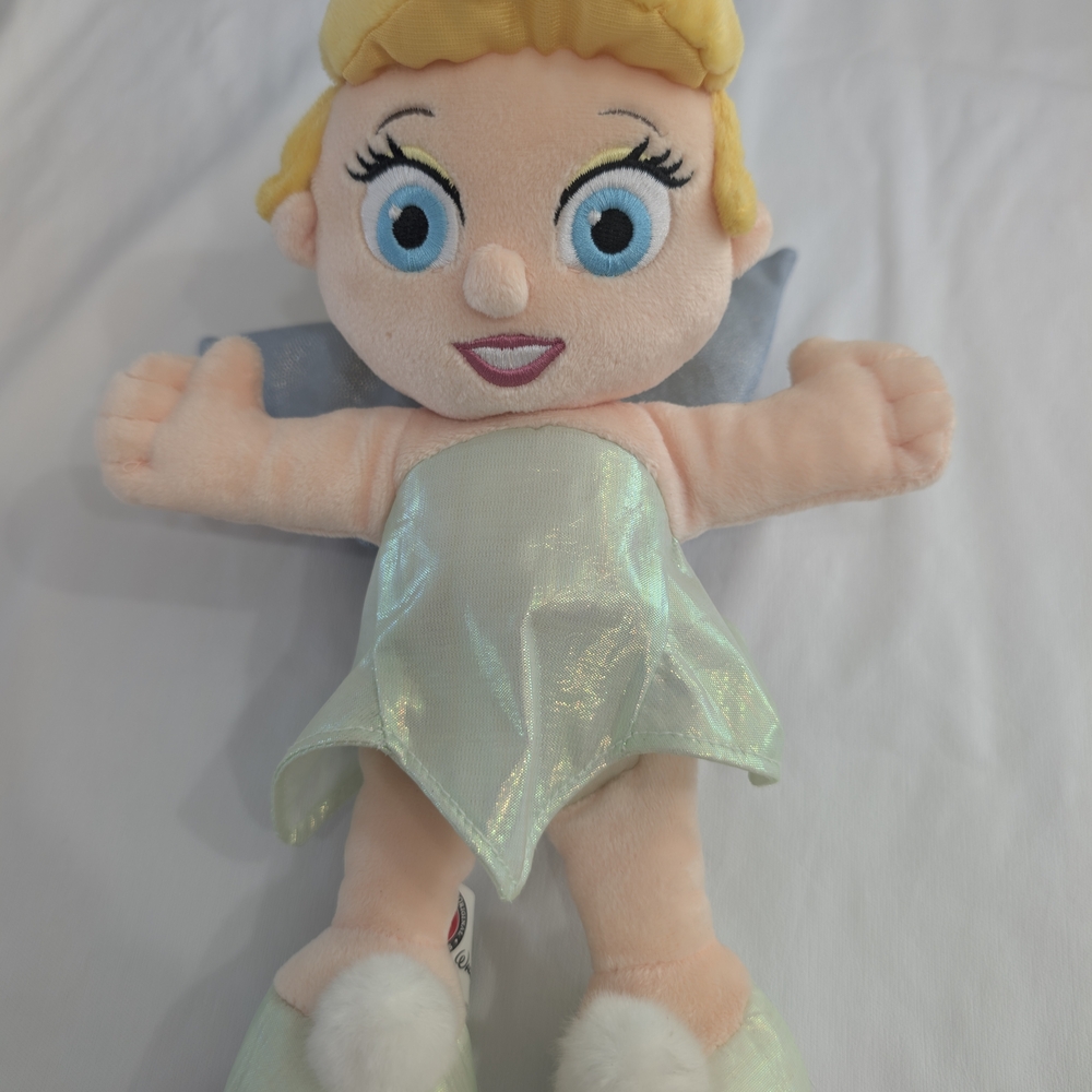 Disney Tinker Bell 12-in Bean Bag with Shimmering Green Dress NWT